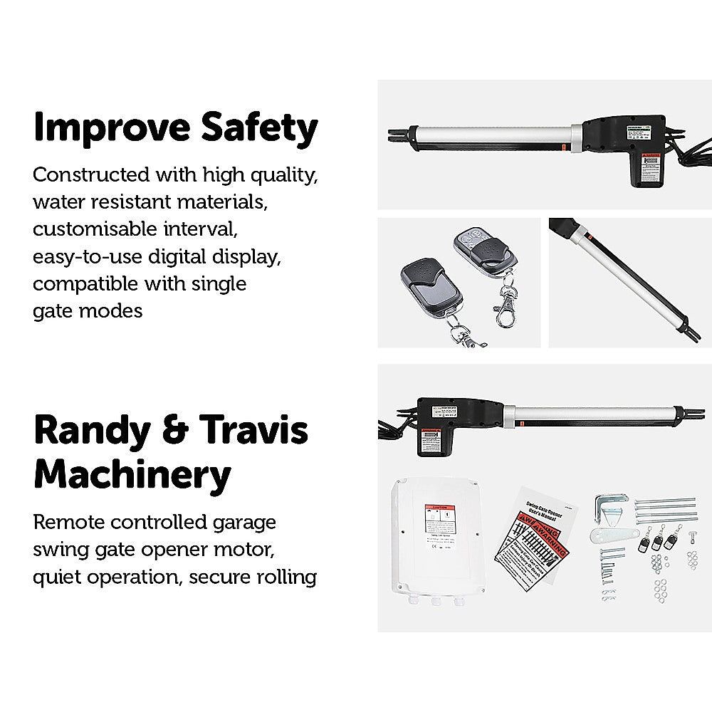500KG Single Swing Auto Motor Remote Gate Opener