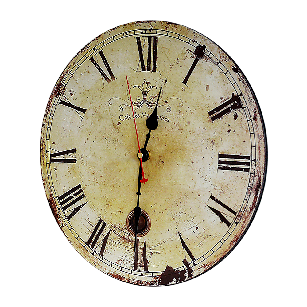 Large Vintage Wall Clock Kitchen  Office Retro Timepiece