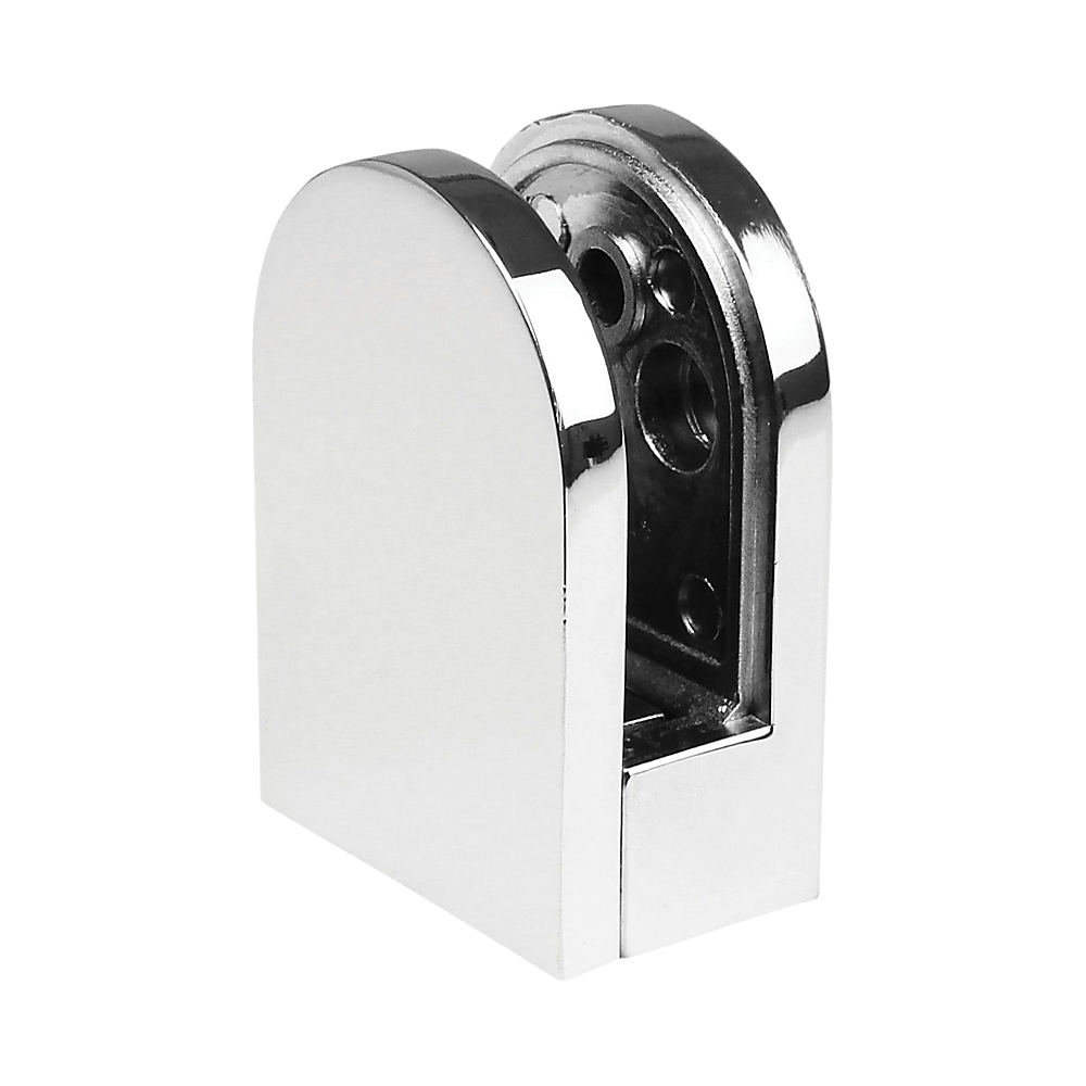 Chrome Bracket for Glass Balustrade Panels - Set of 2