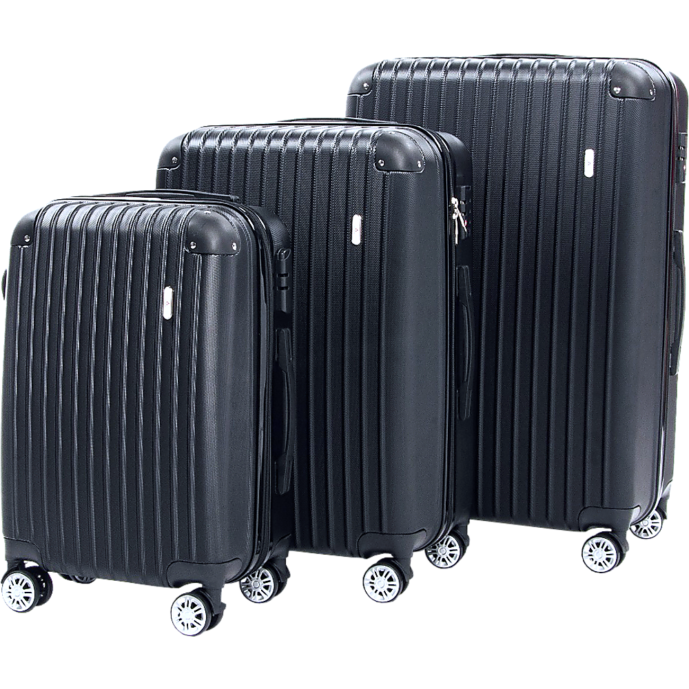 Delegate Suitcases Luggage Set 20" 24" 28" Carry On Trolley TSA Travel Bag