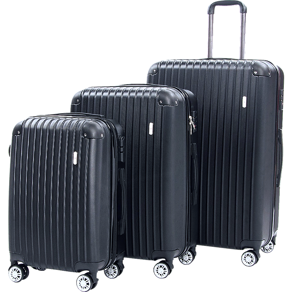 Delegate Suitcases Luggage Set 20" 24" 28" Carry On Trolley TSA Travel Bag
