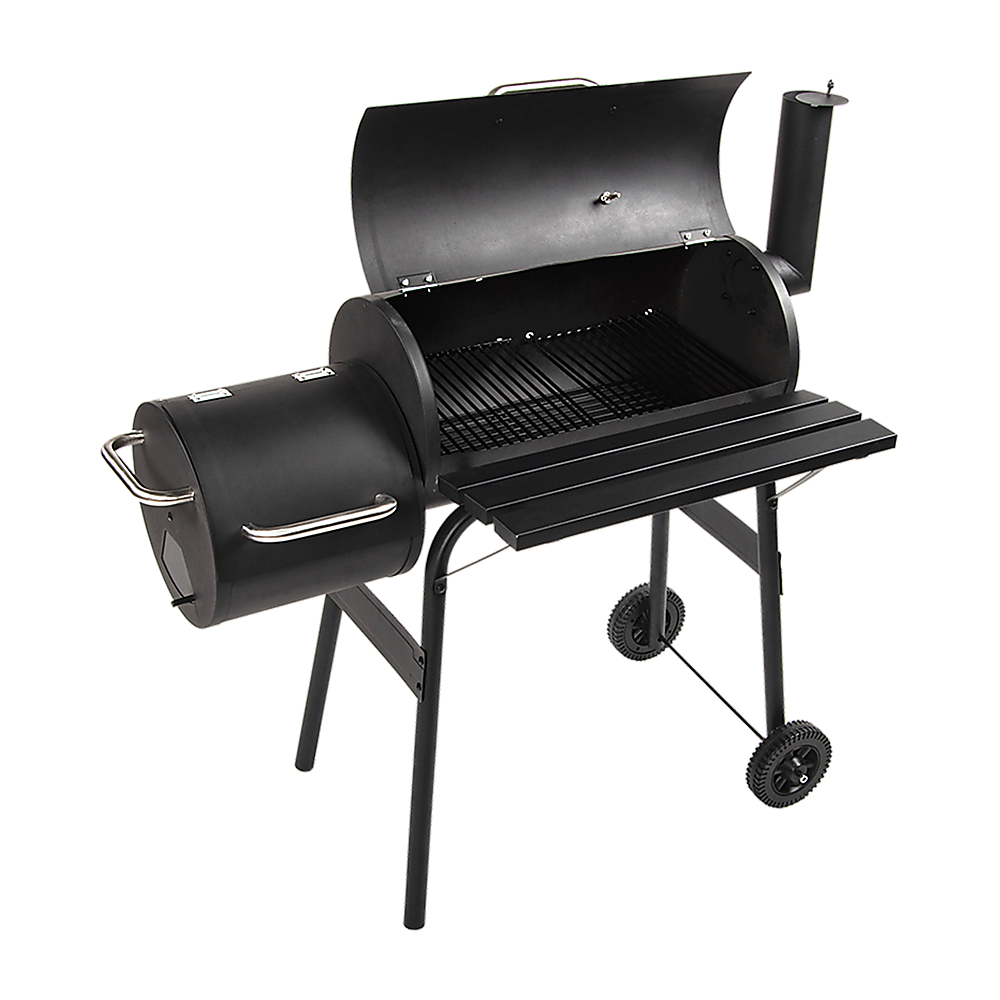 BBQ Smoker Charcoal Grill Roaster Portable Outdoor Camping Barbecue 2in1