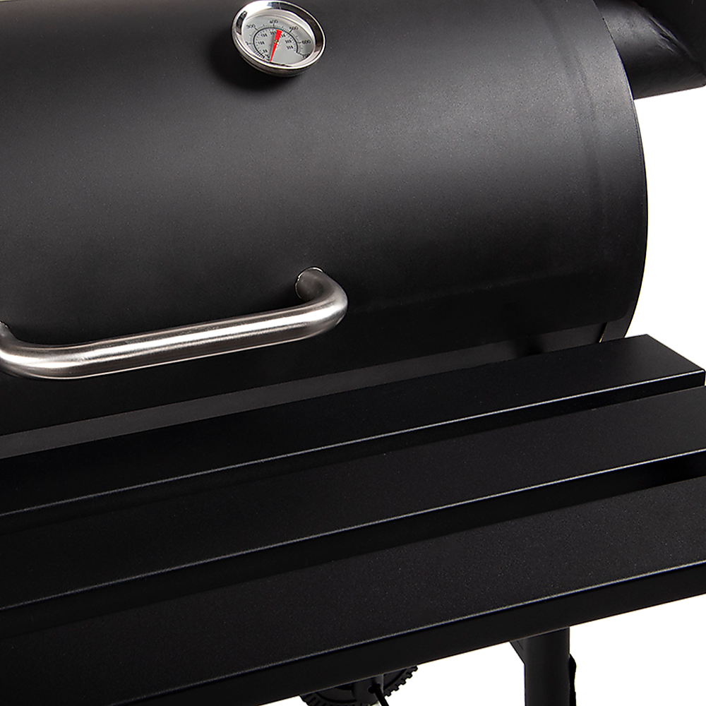 BBQ Smoker Charcoal Grill Roaster Portable Outdoor Camping Barbecue 2in1