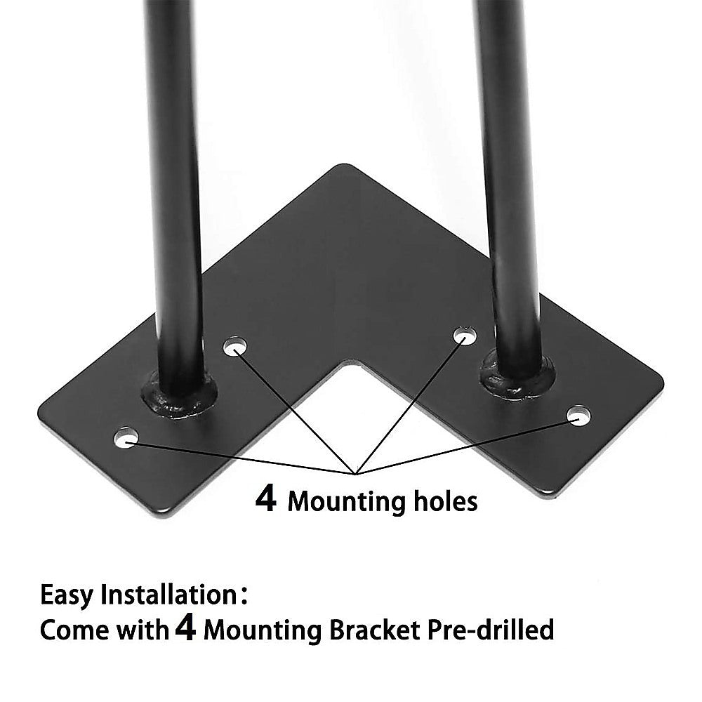 Set of 4 Industrial Retro Hairpin Table Legs 12mm Steel Bench Desk 41cm Leg