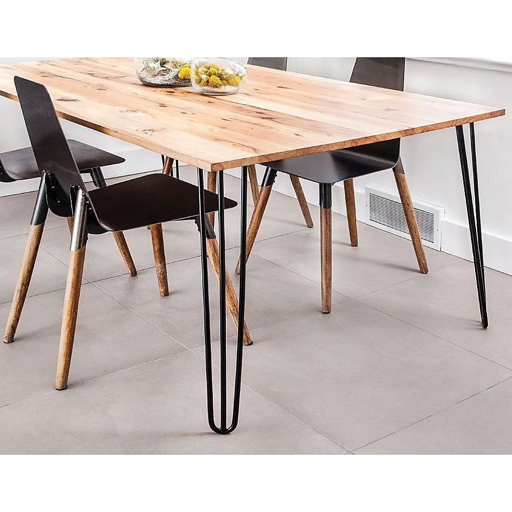 Set of 4 Industrial Retro Hairpin Table Legs 12mm Steel Bench Desk 71cm Leg