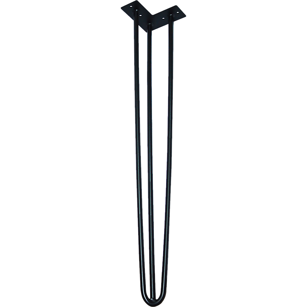 Set of 4 Industrial Retro Hairpin Table Legs 12mm Steel Bench Desk 71cm Leg