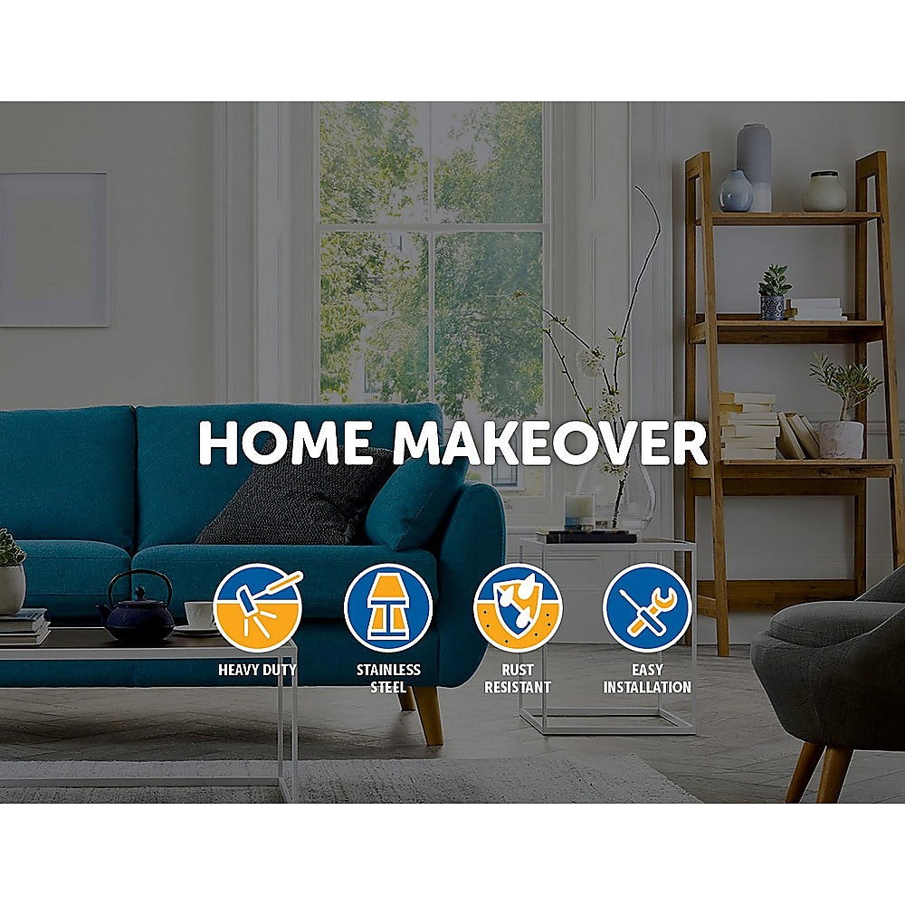 4x 12cm Adjustable Round Cupboard Table Sofa Bed Feet Furniture Leg