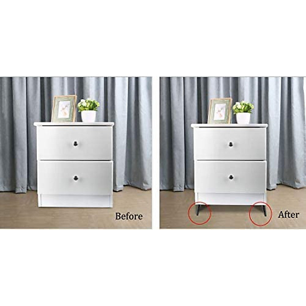 4 x 15cm Metal Furniture Legs Mid Century Retro Scandinavian Danish Sofa Feet