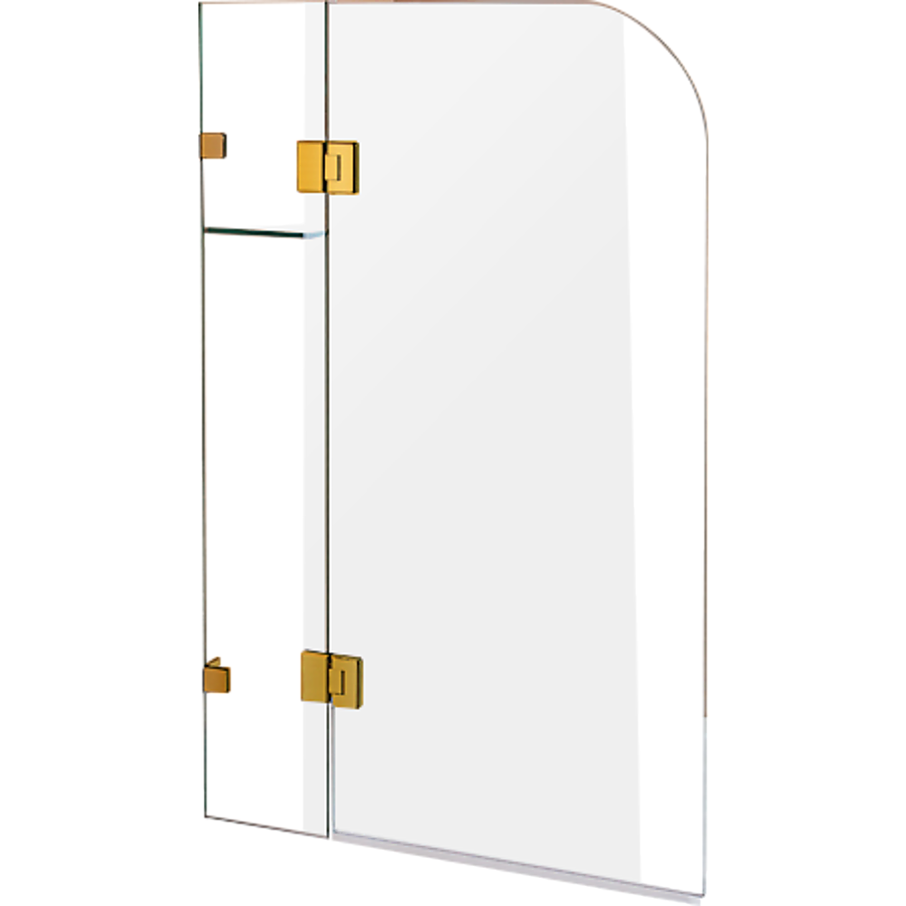 900 x 1450mm Frameless Bath Panel 10mm Glass Shower Screen By Della Francesca