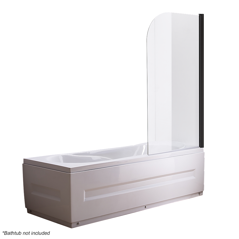 180° Pivot Door 6mm Safety Glass Bath Shower Screen 800x1400mm By Della Francesca