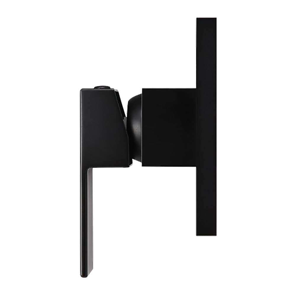 Polished Black Bathroom Shower Wall Mixer w/ WaterMark