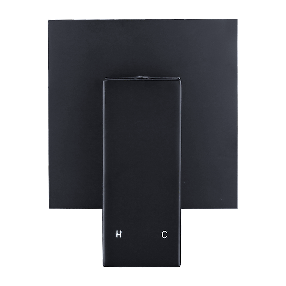 Polished Black Bathroom Shower Wall Mixer w/ WaterMark