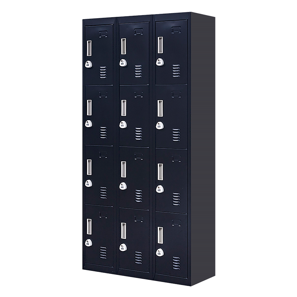 12-Door Locker for Office Gym Shed School Home Storage