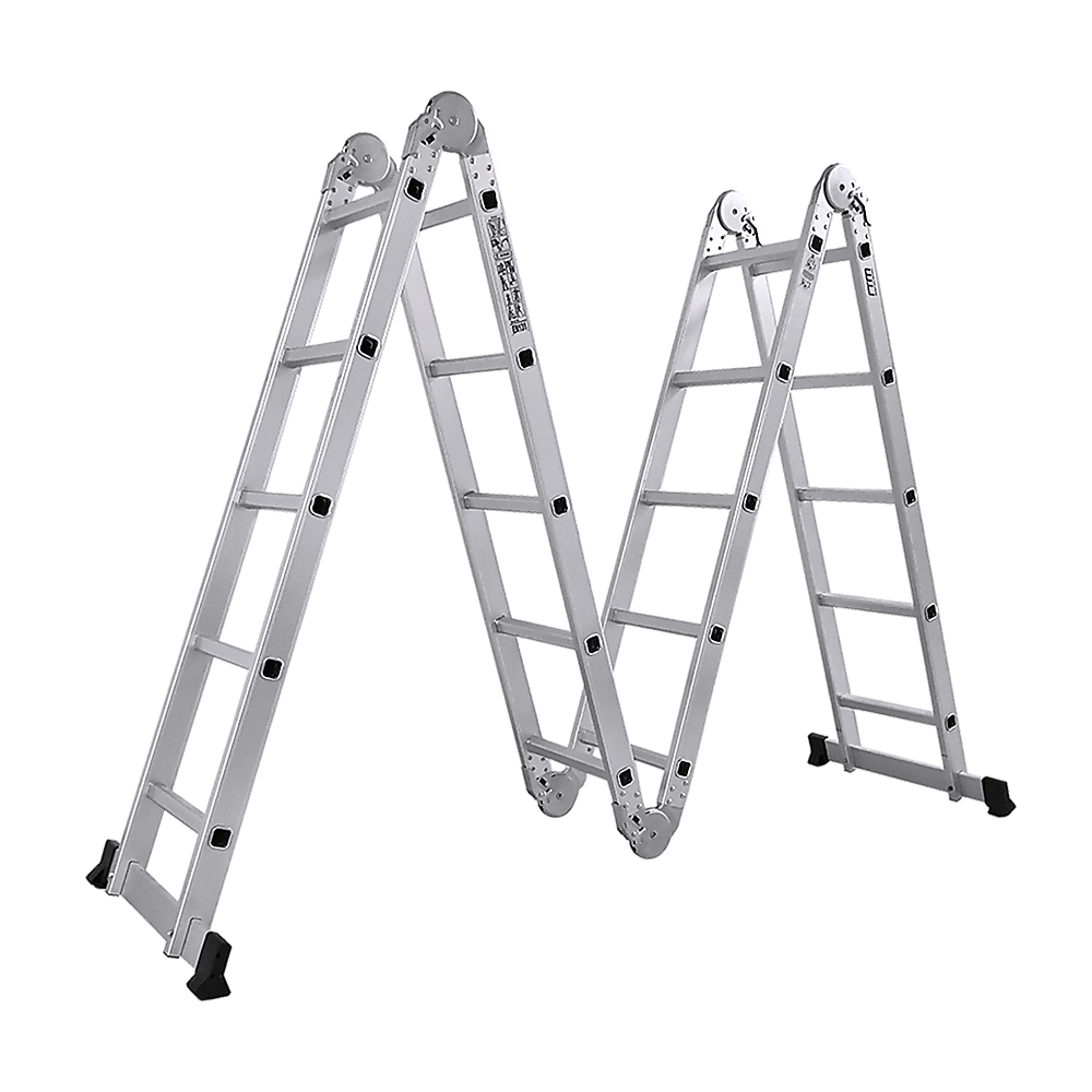 5.8m Multipurpose Ladder Aluminium Extension Folding Adjustable Step