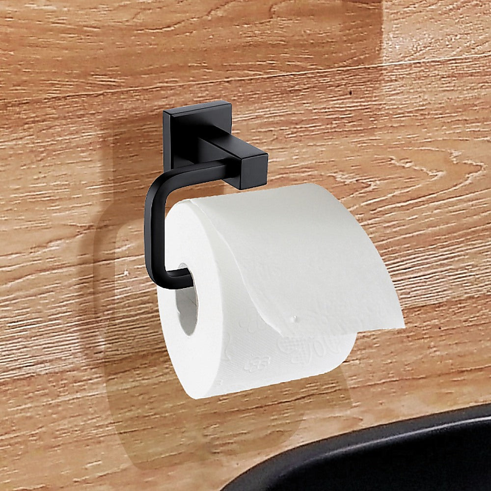 Classic Toilet Paper Holder Matte Black Finish