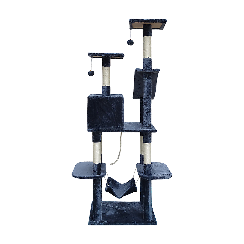 171cm Cat Tree Trees Scratching Post Scratcher Tower Condo House - Grey