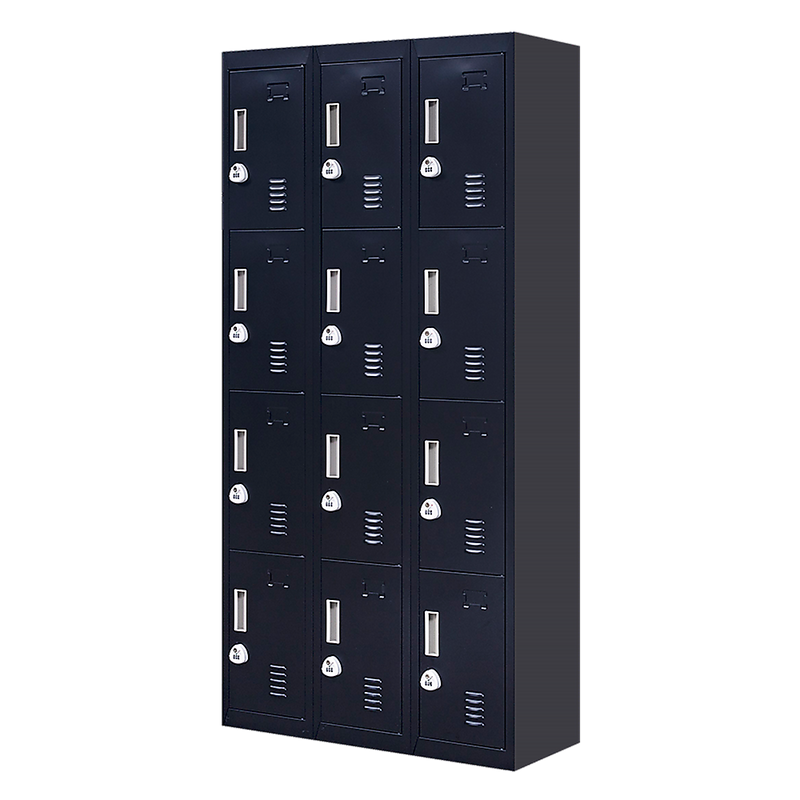 12-Door Locker for Office Gym Shed School Home Storage - 3-Digit Combination Lock