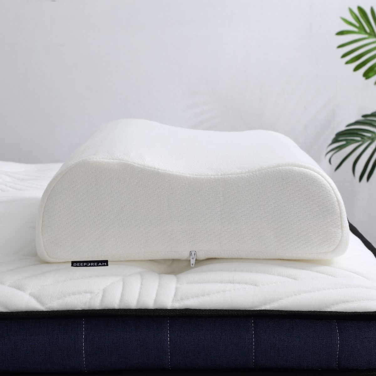 Contoured Pillow Neck Support Memory Foam in Charcoal