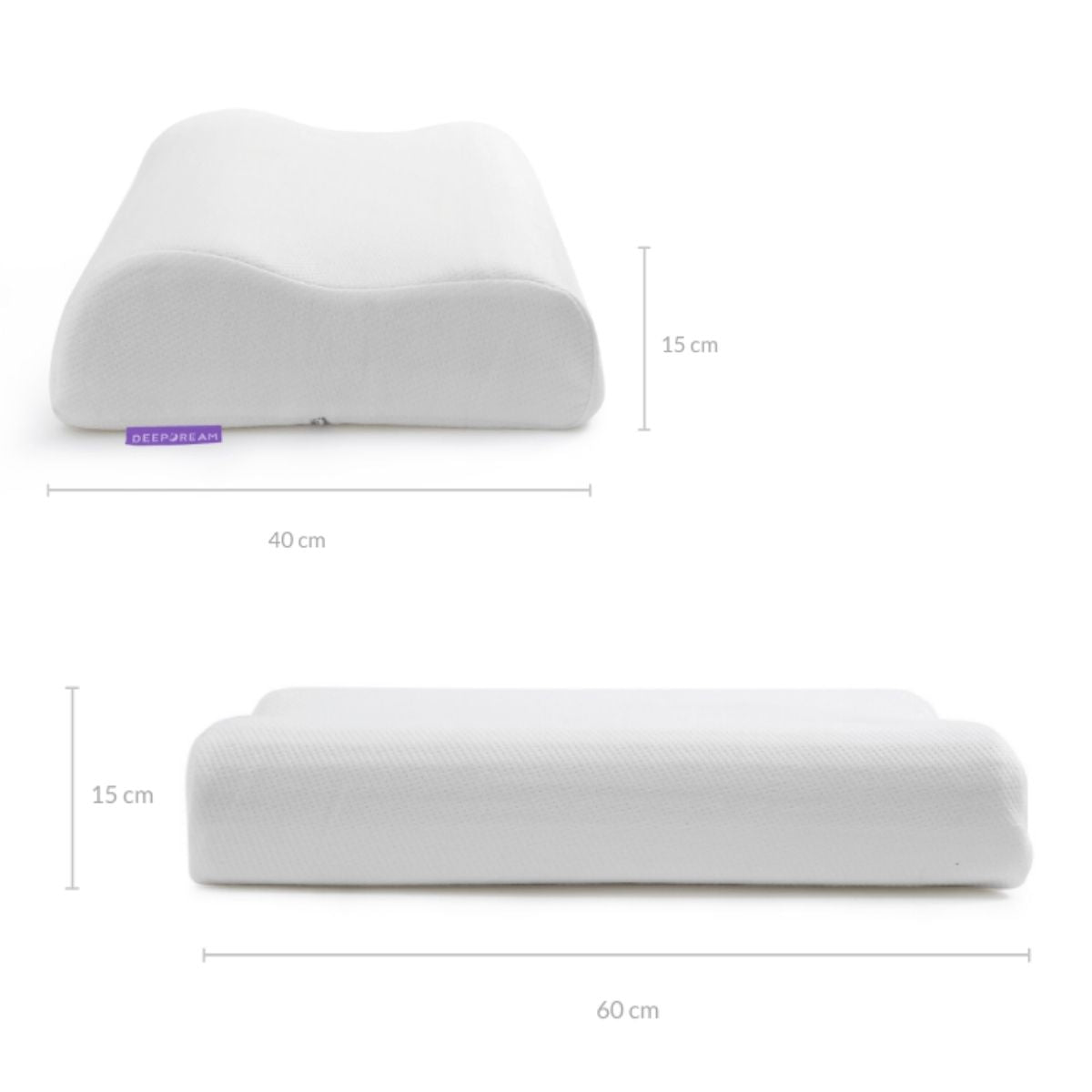 Contoured Pillow Neck Support Memory Foam in Lavender