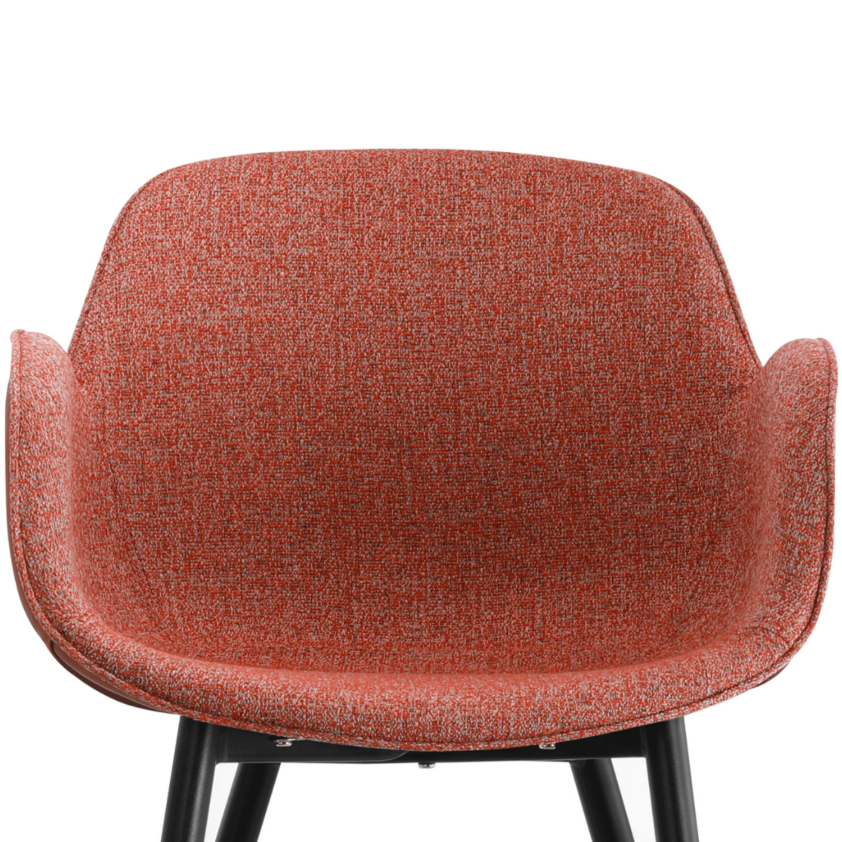 Loney Terracotta Upholstered PU Fabric Dining Chair Set of 2