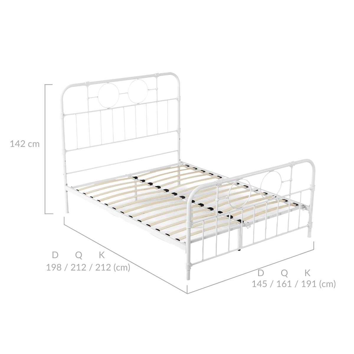 Sara Metal Bed Frame - King