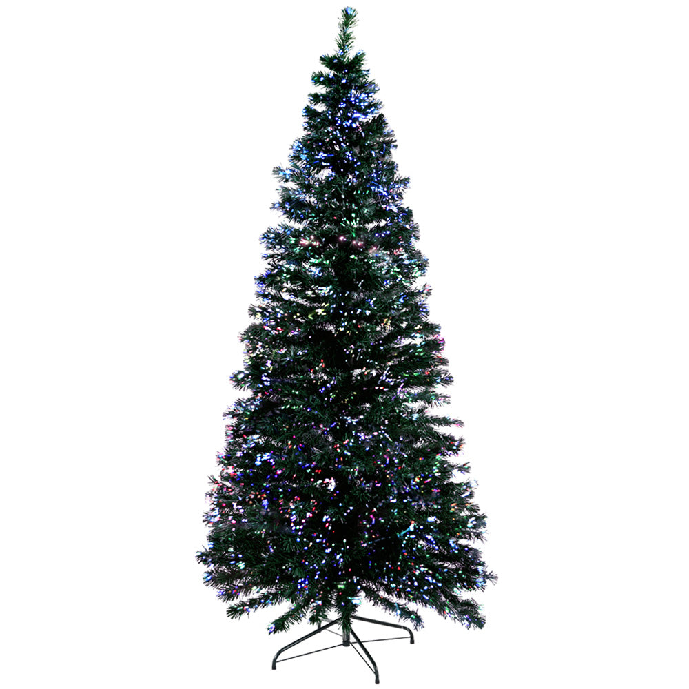 Jingle Jollys 1.8M 6FT LED Christmas Tree Optic Fiber Xmas Multi Colour Lights