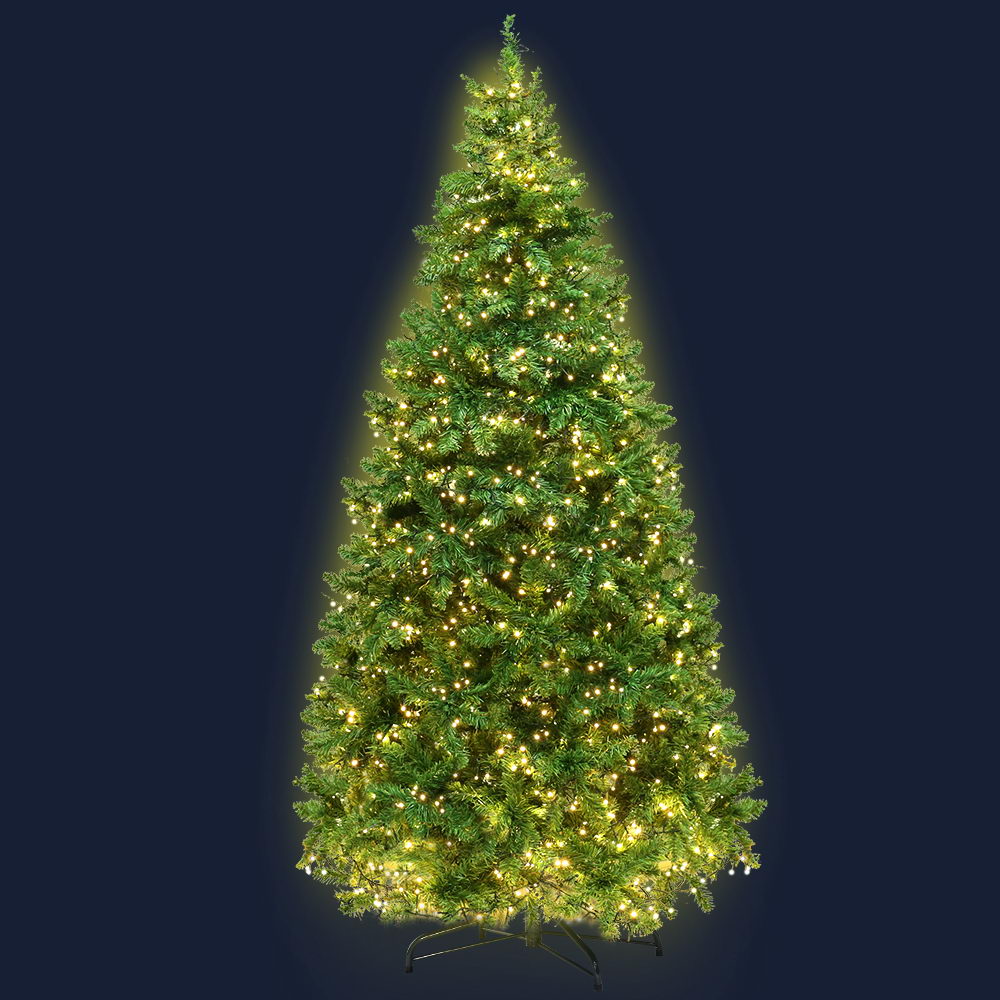 Jingle Jollys Christmas Tree 1.8M With 874 LED Lights Warm White Green