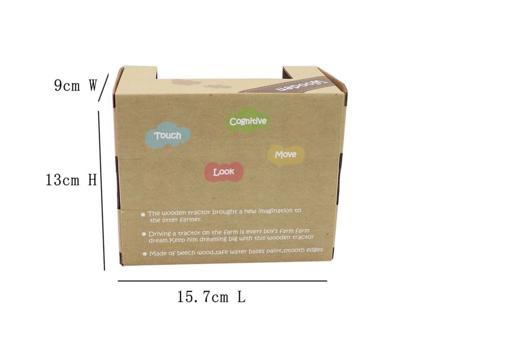 CALM & BREEZY TRACTOR WITH RUBBER WHEELS GREEN