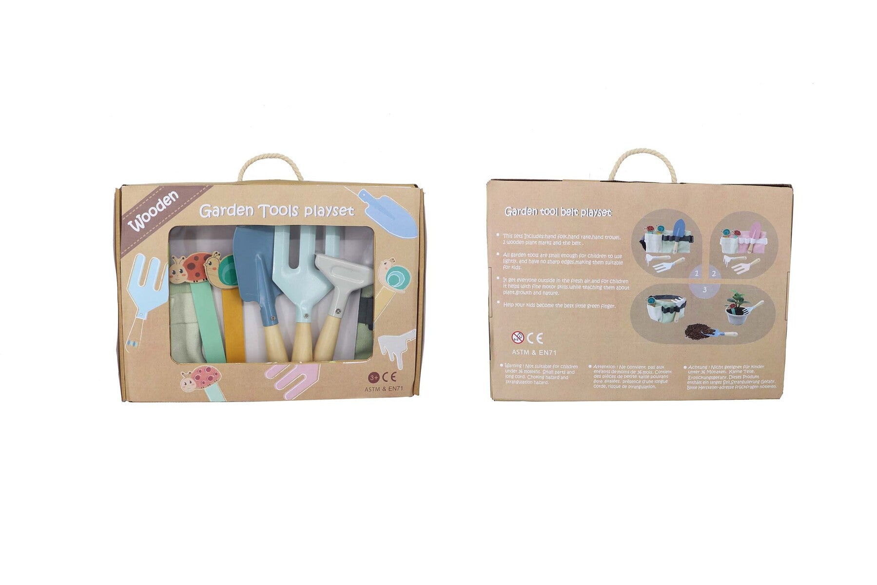 CALM & BREEZY KIDS GARDEN TOOL BELT PINK